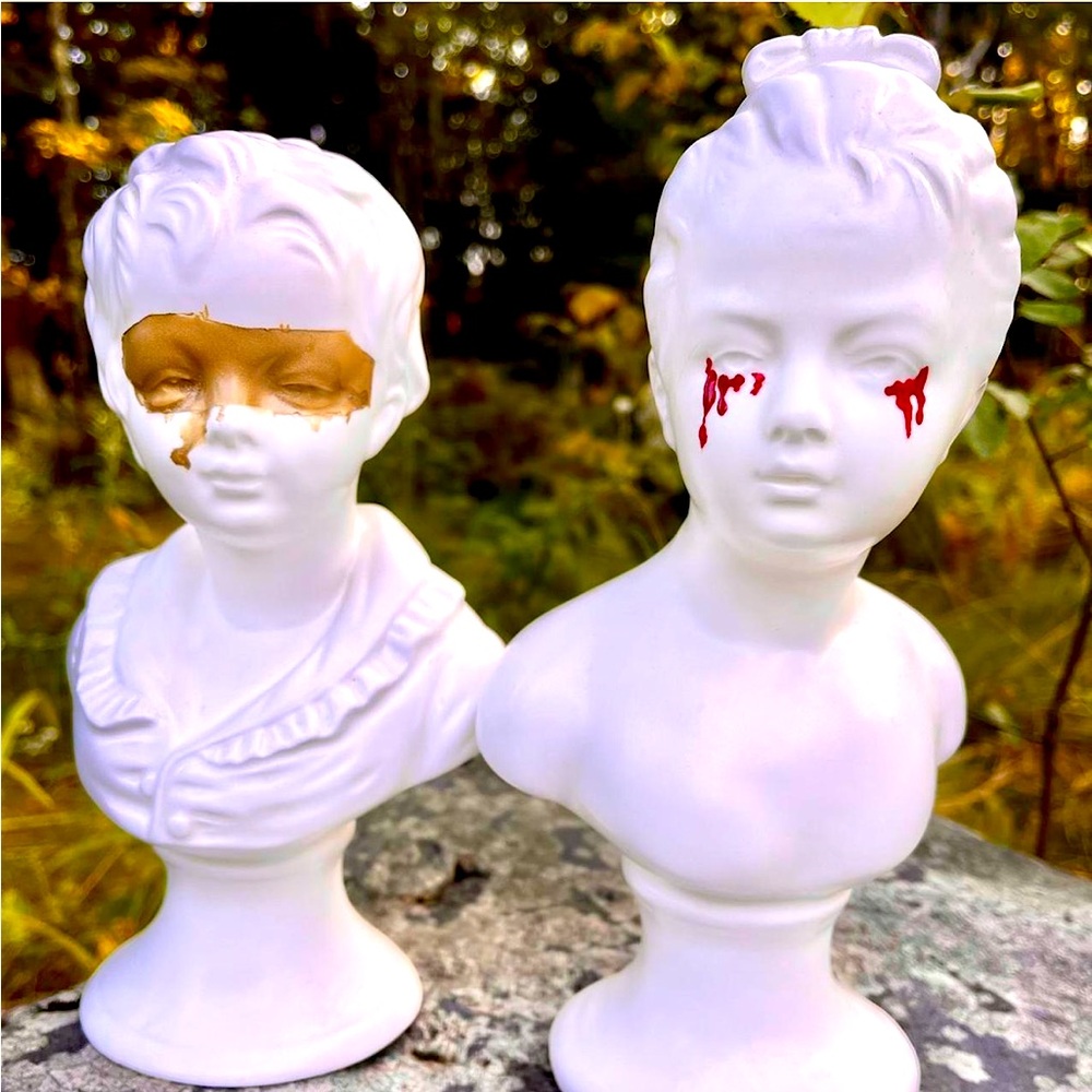 Horror Upcycled Vintage Busts